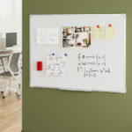 Magnetic Whiteboard 90x120cm Erase Board Marker Eraser Tray Home Office School