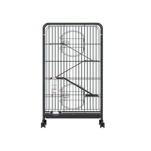 i.Pet Rabbit Cage Indoor Hutch Guinea Pig Bird Ferret Cat Hamster 110cm 4 Level - Image 3