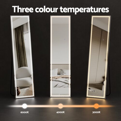 Embellir Full-Length Floor Wall Mirrors LED Light - Image 5