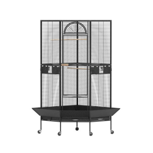 i.Pet Bird Cage Large Jumbo Aviary Budgie Perch Cage Parrot Stand Wheels Corner - Image 3