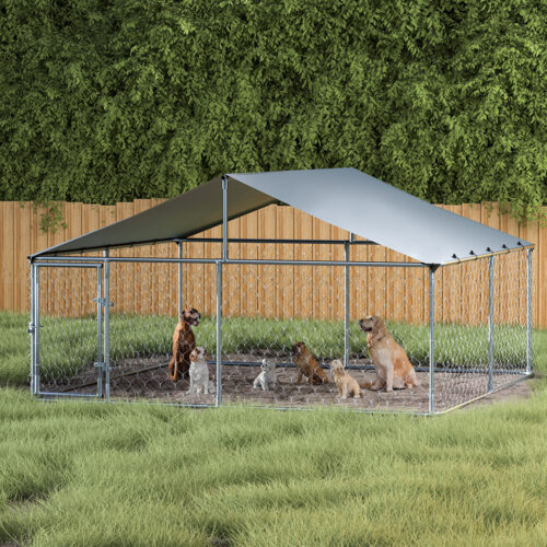 i.Pet Dog Kennel Large House XXL Pet Run Cage Puppy Outdoor Enclosure With Roof - Image 5