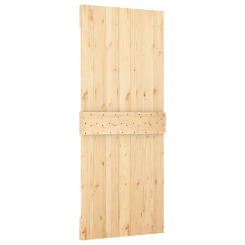 Sliding Barn Door Hardware Track Set Bedroom Interior Closet 80x210cm Solid Wood - Image 5