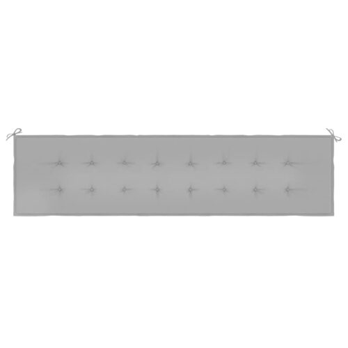 Garden Bench Cushion Grey 200x50x3cm Oxford Fabric