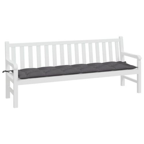 Garden Bench Cushion Anthracite 200x50x7cm Oxford Fabric - Image 2