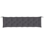 Garden Bench Cushion Anthracite 200x50x7cm Oxford Fabric