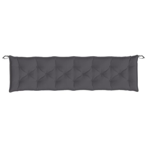 Garden Bench Cushion Anthracite 200x50x7cm Oxford Fabric