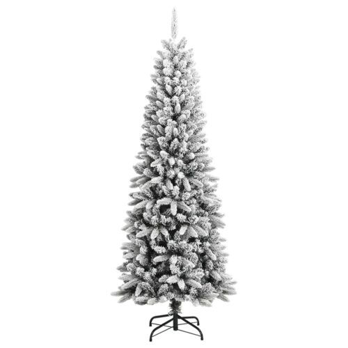 Artificial Christmas Xmas Tree with Flocked Snow 240cm PVC PE - Image 2