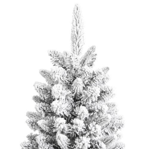Artificial Christmas Xmas Tree with Flocked Snow 240cm PVC PE - Image 3
