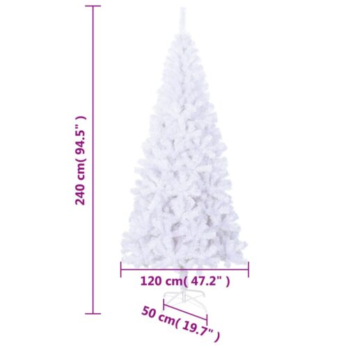Artificial Christmas Xmas Tree L 240cm White - Image 6