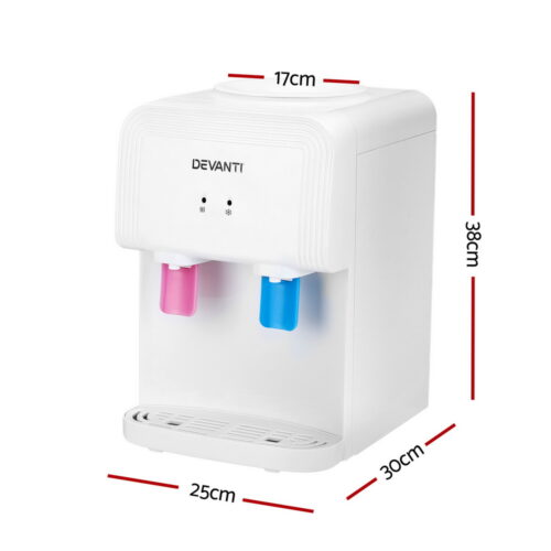 Devanti Water Cooler Dispenser Bench Top White - Image 3