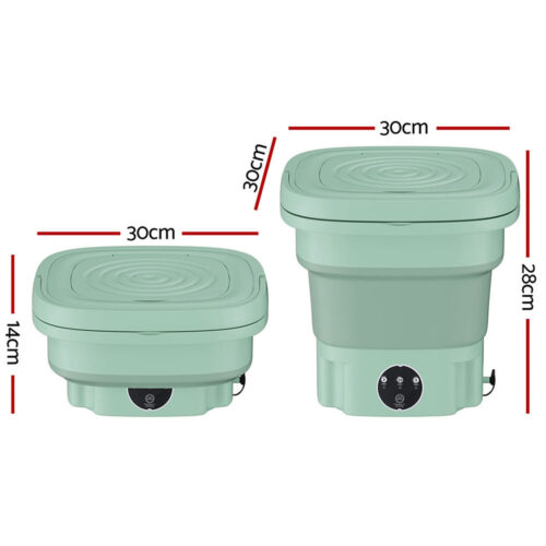 Devanti Portable Washing Machine 8L Green - Image 2