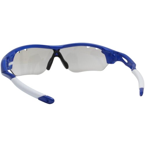 Ex Display Oakley Custom Radarlock Edge Team Blue Clear Vented Sports Sunglasses - Image 4