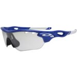 Ex Display Oakley Custom Radarlock Edge Team Blue Clear Vented Sports Sunglasses