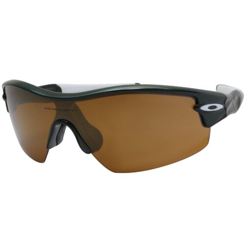 Oakley Custom Radar Pitch Team Dark Green Gold Iridium Mens Sports Sunglasses - Image 2