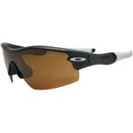 Oakley Custom Radar Pitch Team Dark Green Gold Iridium Mens Sports Sunglasses