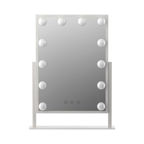 Embellir Makeup Mirror 30x41cm Hollywood Vanity with LED Light Rotation Tabletop - Image 3