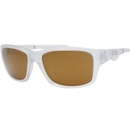 Oakley Custom Jupiter Squared Matte Clear White Gold Iridium Mens Sunglasses - Image 2