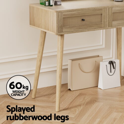 Artiss Dressing Table Set Rattan Frances - Image 8