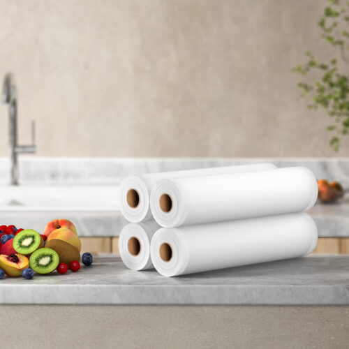 4 Rolls Food Vacuum Sealer Bags Storage Saver Heat Sealing Bag Pack 28CMX6M - Image 4