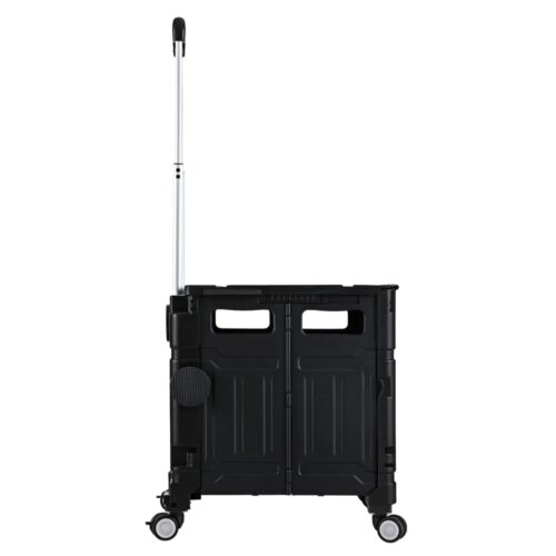 Emajin Shopping Trolley Cart 75L Foldable Black - Image 3