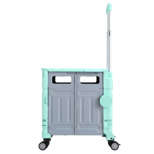 Emajin Shopping Trolley Cart 75L Foldable Green - Image 3
