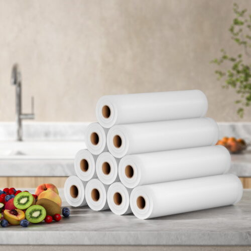 10 Rolls Food Vacuum Sealer Bags Storage Saver Heat Sealing Bag Pack 28CMX6M - Image 4