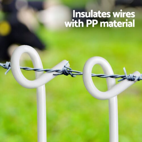 Giantz 20x Electric Fence Pigtail Posts Steel Tape Fencing - Image 6