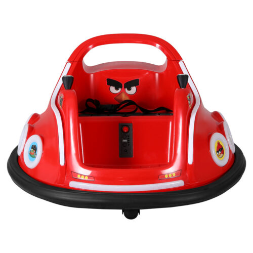 Kids Ride On Car Bumper Electric Ride On Cars Light Remote Angry Birds Sticker Red - Image 3