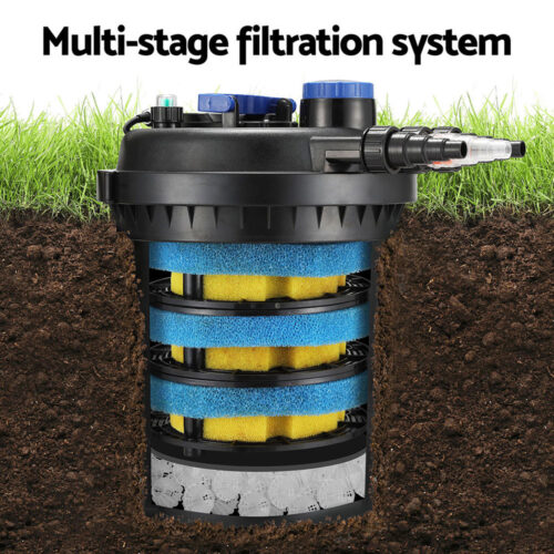 Giantz Aquarium Filter Fish Tank External Canister Water Pump 10000L/H - Image 5