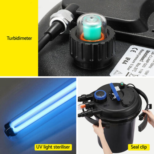 Giantz Aquarium Filter Fish Tank External Canister Water Pump 10000L/H - Image 6