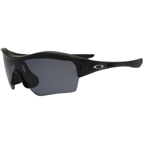 Oakley Custom Enduring Edge Polished Black Polarized Grey Lens Womens Sunglasses