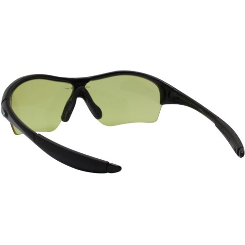 Oakley Custom Enduring Edge Polished Black Yellow Lens Womens Sports Sunglasses - Image 4