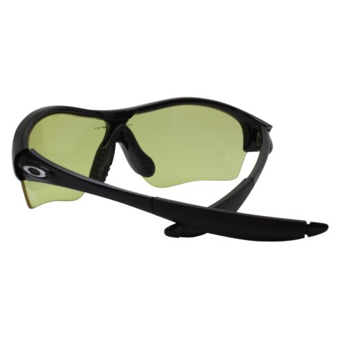 Oakley Custom Enduring Edge Polished Black Yellow Lens Womens Sports Sunglasses - Image 5