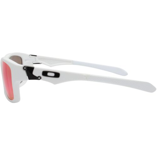 Oakley Custom Jupiter Squared Matte White Polarized OO Red Lens Mens Sunglasses - Image 3