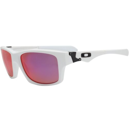 Oakley Custom Jupiter Squared Matte White Polarized OO Red Lens Mens Sunglasses