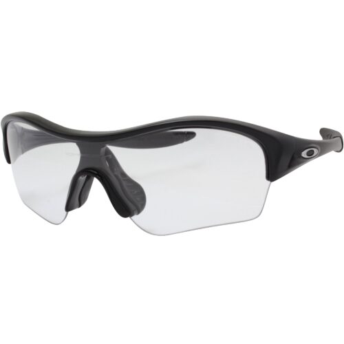 Oakley Custom Enduring Edge Polished Black Clear Lens Womens Sports Sunglasses - Image 2