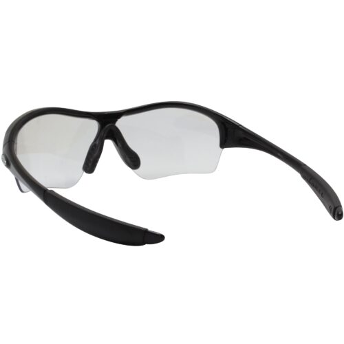 Oakley Custom Enduring Edge Polished Black Clear Lens Womens Sports Sunglasses - Image 4