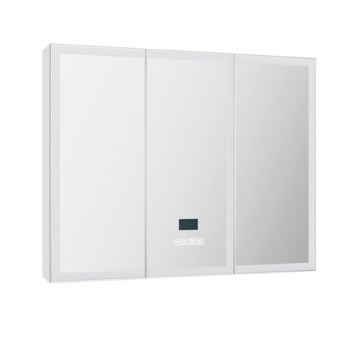 Bathroom Mirror Cabinet LED Light 900x720mm Medicine Wall Storage - Image 4