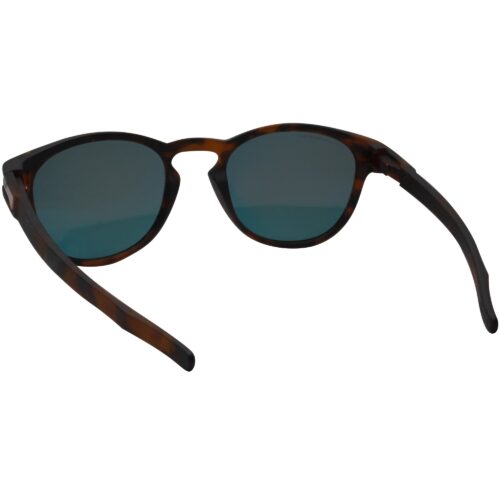 Oakley Custom Latch Dark Amber Tortoise Polarized Ruby Iridium Mens Sunglasses - Image 4