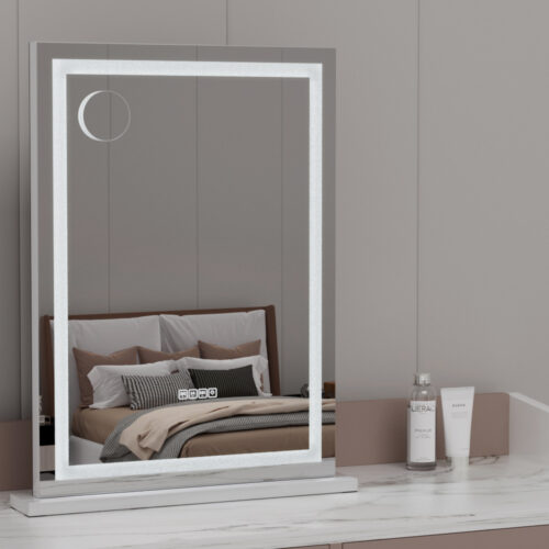 Embellir Bluetooth Makeup Mirror 58x80cm Hollywood Vanity with LED Light Crystal - Image 7