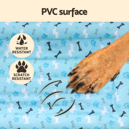 i.Pet Pet Cooling Mat Gel Dog Cat Self-cool Puppy Pad Large Bed Summer Blue - Image 5