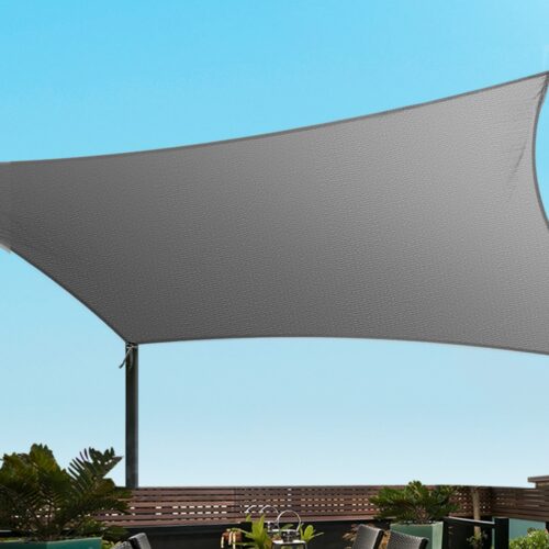 Instahut Shade Sail Cloth Shadecloth Rectangle Canopy 280gsm 3x4m - Image 6