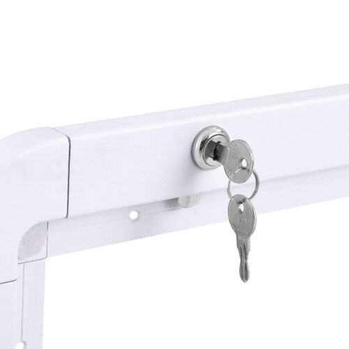 Weisshorn Caravan Table 800 x 450mm Folding Lockable White - Image 5