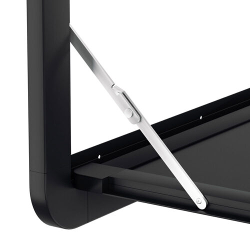 Weisshorn Caravan Table 800 x 450mm Folding Lockable Black - Image 4
