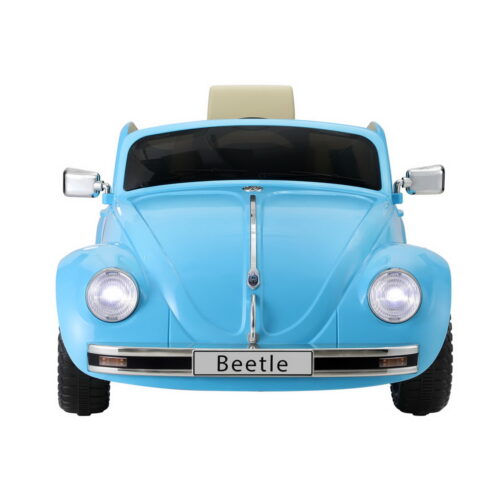 Kids Ride On Car Licensed Volkswagen Beetle Electric Toys Horn Remote 6V Blue - Image 3