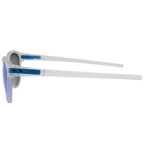 Oakley Custom Latch Matte Clear Polarized Sapphire Iridium Lens Mens Sunglasses - Image 3