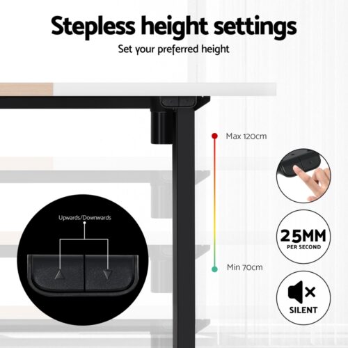 Artiss Motorised Standing Desk Sit Stand Desks 120CM - Image 5