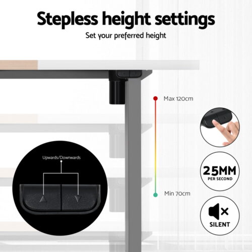 Artiss Standing Desk Electric Sit Stand Desks 120CM - Image 5
