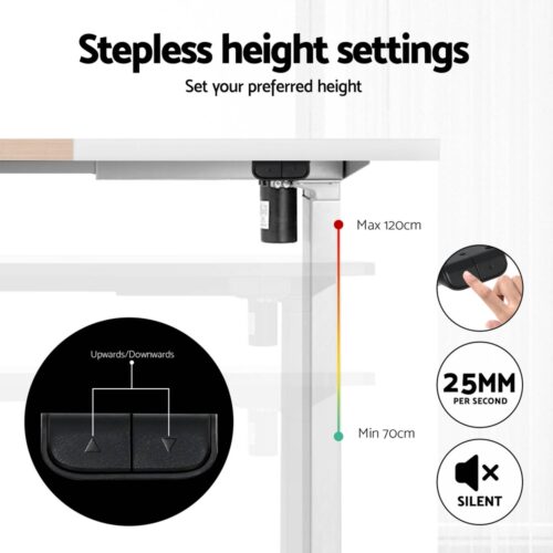 Artiss Standing Desk Motorised Sit Stand Desks 120CM - Image 5