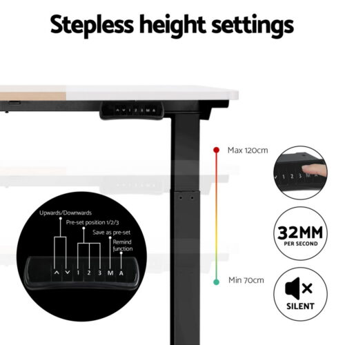 Artiss Standing Desk Motorised Electric Dual Motor 120CM - Image 5